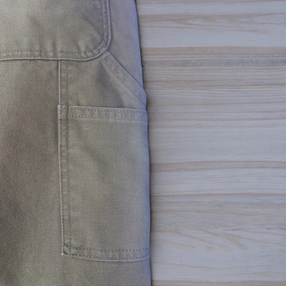 Carhartt Dungaree Fit 38 X 34 Brown Work Pants Excellent Condition RN# 14806 - Picture 6 of 9